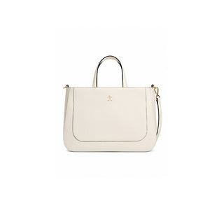 BOLSO BEIGE SATCHEL CON LOGO AW0AW18145