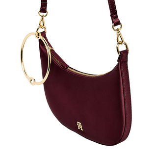 BOLSO HOBO DE SATÉN CON ASA DE PULSERA DE MUJER TOMMY HILFIGER-AW0AW18236