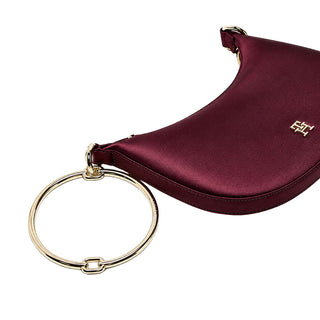 BOLSO HOBO DE SATÉN CON ASA DE PULSERA DE MUJER TOMMY HILFIGER-AW0AW18236