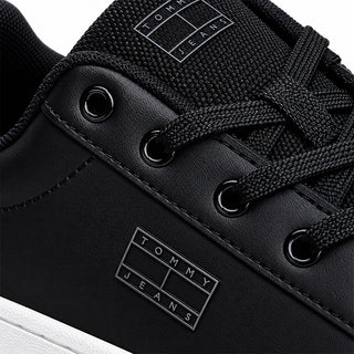 TENIS DE PLATAFORMA DENTADA CON PIEL DE MUJER TOMMY JEANS EN0EN02931