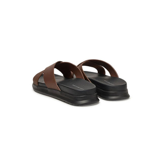 CHANCLAS D DENSITY HILFIGER LTH CC SAND NEGRO FM0FM05358