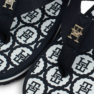 SANDALIAS AZUL CON TIRAS DE TEJIDO TRENZADO FW0FW07900