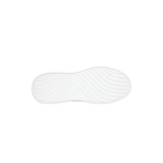 TENIS BLANCO DE CUERO CON PLATAFORMA Y MONOGRAMA FW0FW09155
