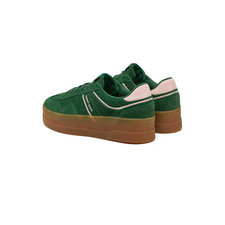 TOMMY JEANS WOMENS THE GREENWICH SUEDE PLATFORM TRAINERS